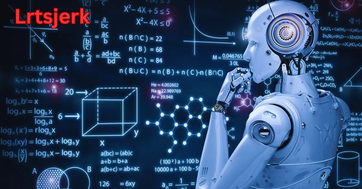 a robot thinking about maths Lrtsjerk